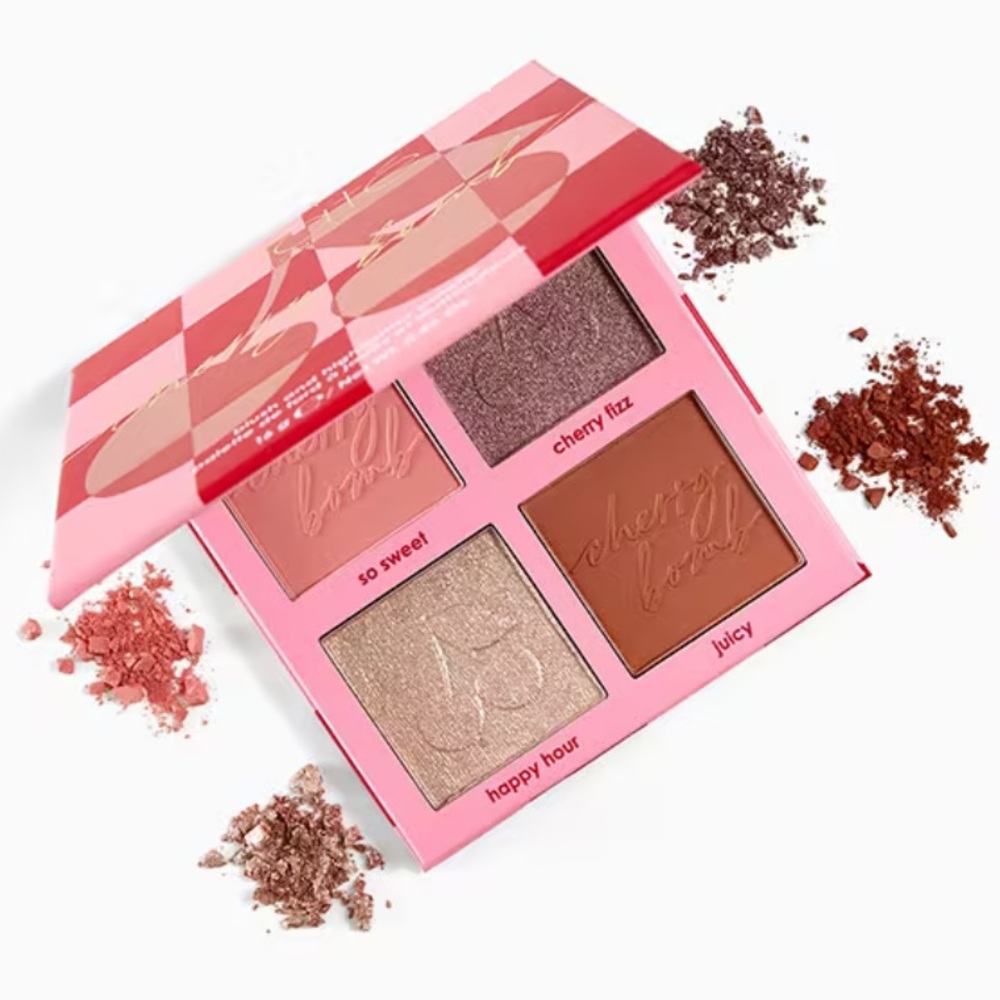 Brand New CIATÉ LONDON Cherry Bomb Blush and Highlighter Palette
